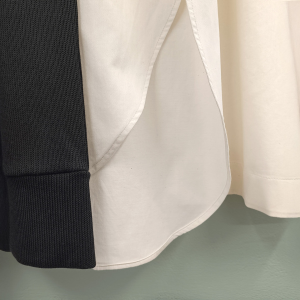 Detailaufnahme von 3 unterschiedlich verarbeiteten Säumen.