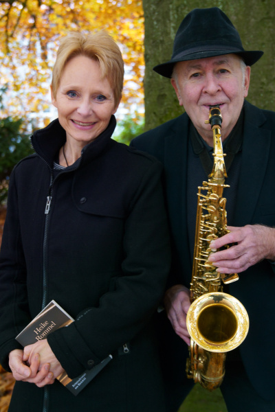 Lesung mit der Autorin Heike Rommel und dem Musiker Thomas Schweitzer am Saxofon