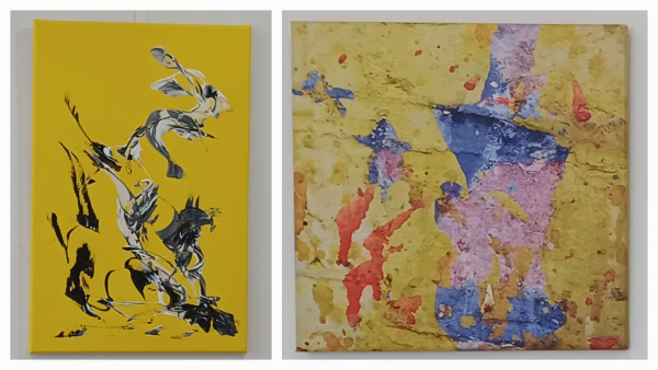 Das Bild zeigt zwei Werke von Andreas Parnow und Christina Augel