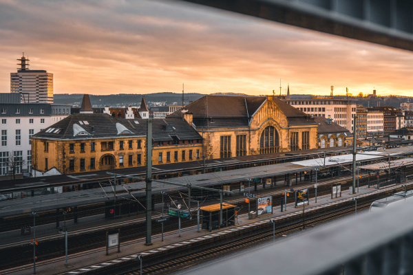 Bielefeld Marketing | Tim Fröhlich Architecture Building Cityscape Railway Terminal Train Train Station Transportation Urban Vehicle